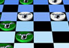 Super hra Checkers Board